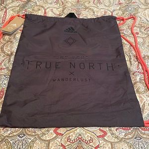 Adidas Wanderlust Gray Drawstring Backpack